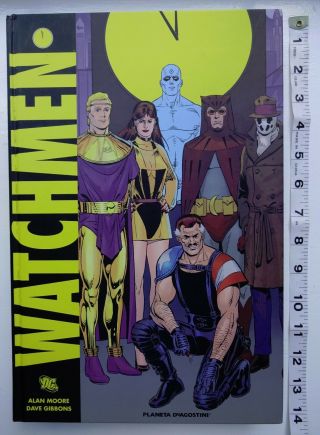 Watchmen In Italian Giant Hardcover Edition 13 " X 9 " X 3 " 5 Lbs.  450 Color Pgs.