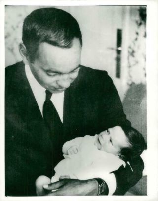 Vintage Photograph Of King Hassan With His Son Andheiir In Morocco