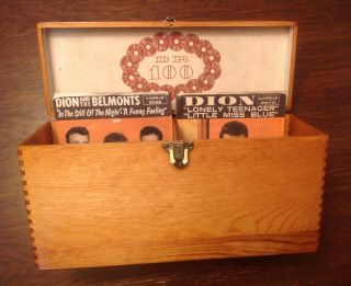 Vintage 45 Rpm Record Case Double Wide Dr100 Holds 100 Records