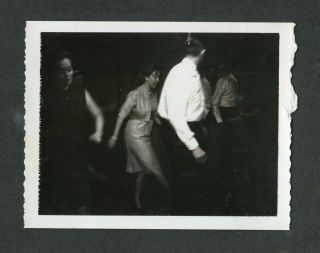 Unusual Vintage Polaroid Photo Random People In Dark Nocturnal Motion 395060