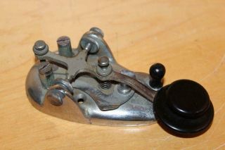 Antique Vintage Mcelroy Stream Telegraph Signal Key Keyer Bug Morse Code