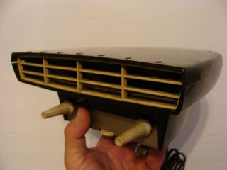 Black Vintage Atomic Mid Century Electric Deskair Desk Fan Art Deco Retro