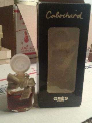 Old vintage gres cabochard perfume bottle mini size old collectible 3