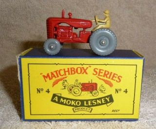 Vintage Matchbox Series Moko Lesney No.  4 Tractor