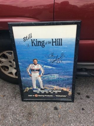 Vtg Dale Earnhardt 76 Racing Promo Poster Rare Still King Of The Hill 3 Foot