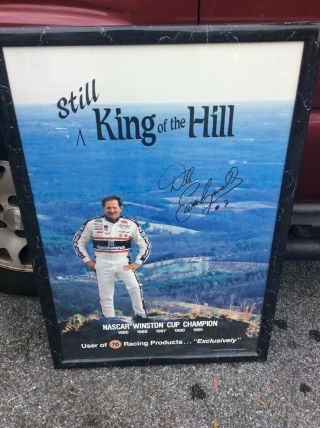 Vtg DALE EARNHARDT 76 racing Promo Poster RARE still king of the hill 3 foot 3