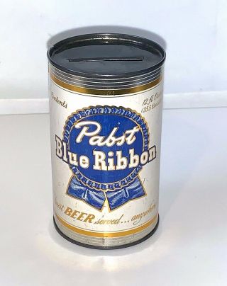 Rare Vintage Pabst Blue Ribbon Beer Mini Can 4 " Advertising Bank