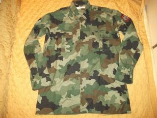 Yugoslavia Jna Army Camo Shirt Long Sleeve Camo Shirt Size 45 Big