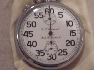 C.  L.  GUINAND SPLIT SECOND STOP WATCH 15 JEWEL 2