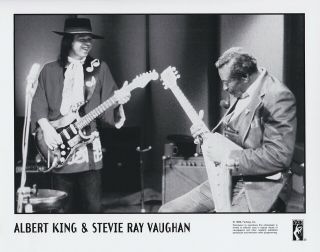 1999 Vintage Photograph - Albert King & Stevie Ray Vaughan - Stax Records
