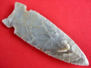 Fine Colorful Authentic 4 1/4 Inch Missouri Graham Cave Point Indian Arrowheads