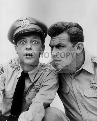 Don Knotts & Andy Griffith Barney Fife And Sheriff Taylor - 8x10 Photo (zz - 141)