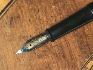 Vintage 1930’s Onoto Fountain Pen Plunger Filler 14ct Gold No 5 Nib Good Writer