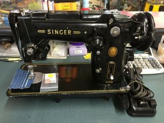 Vintage Singer 319w Heavy Duty Sewing Machine,  Serviced