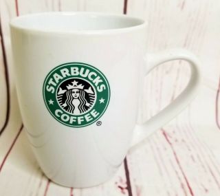 Starbucks Coffee Mug Cup White Green Mermaid Logo 12.  4 Fl Oz Tea 2007