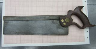 Vintage Disston Dovetail Saw - - 12 " Blade - - - - Woodworking