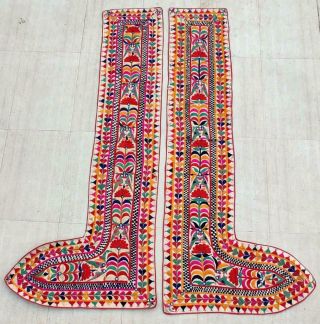 60 " X 26 " Handmade Embroidery Tribal Ethnic Wall Hanging Decor Tapestry