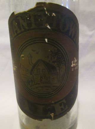 Shantytown Clear Glass Beer Bottle & Irtp Label - - Lubeck Bry - - Ohio