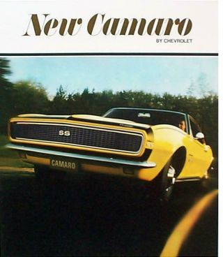 1967 Chevrolet Camaro Ss Sport Coupe Rally Convertible Vintage Sales Brochure