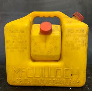 Mcculloch Chainsaws Fuel Mixer Container 1 Gallon Vintage Oil Tin