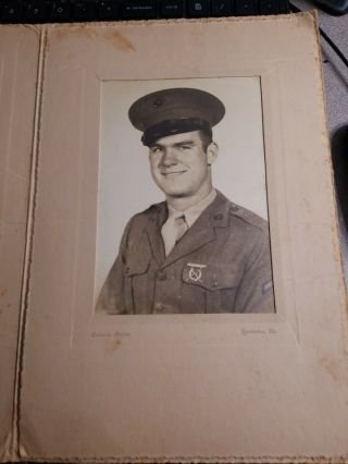 Old Photo Ww2 Us Soldier Portrait 1940s 5x7