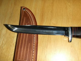 Vintage Case XX Fixed Blade Knife w/ Leather Sheath 316 - 5 2