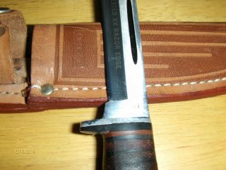 Vintage Case XX Fixed Blade Knife w/ Leather Sheath 316 - 5 3