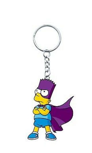 Pvc Figural Key Chain - Simpsons - Bart In Costume Figure Gifts Toys 27737