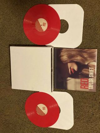Taylor Swift Red Rare Red Colored Vinyl Double Lp Acm Awards Voters Promo