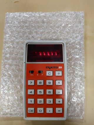 Vintage Exactra 20 Calculator Texas Instruments Ti Nr Lightsaber