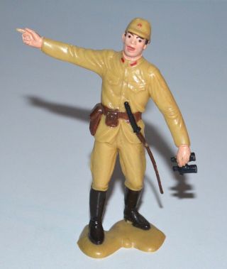 Rare Vintage 1960s Marx 4 - Inch Japanese Army Soldier Plastic Playset Figure