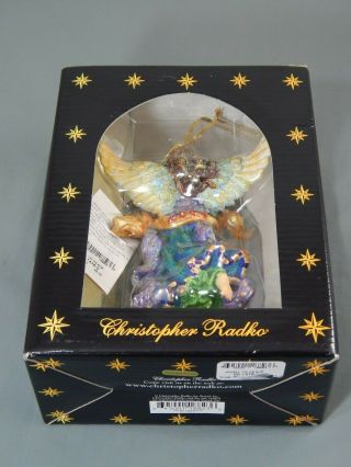 Christopher Radko Angel Of Peace Christmas Ornament MIB 3