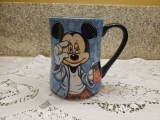 Disney Parks Blue Mickey Mouse Coffee Mug " Some Mornings Are Rough "