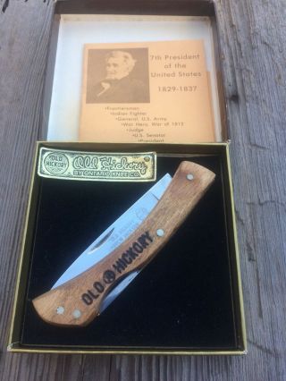 Old Hickory Andrew Jackson Commemorative Pocketknife - Lockback Ontario Knife Co