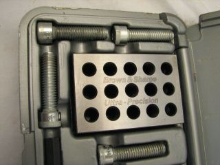 Set Brown & Sharpe Machinist Precision Gauge Blocks Case 1 X 2 X 3 599 - 750 - 10 2