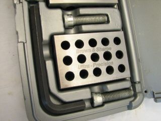 Set Brown & Sharpe Machinist Precision Gauge Blocks Case 1 X 2 X 3 599 - 750 - 10 3