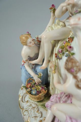 Antique Meissen porcelain GROUP OF EUROPA AND THE BULL 3