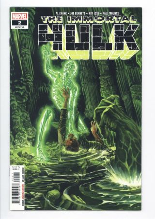 Immortal Hulk 2 Vol 1 Near Perfect 1st App Of Dr.  Frye Alex Ross