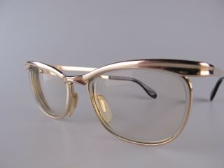 Vintage Metzler 1/10 12k Gold Filled Eyeglasses Size 48 - 16 Made In Germany