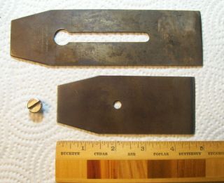 Antique Bailey Tool Co. ,  Wood Plane Cutter Blade & Cap Iron,  Pat.  Mar.  14,  1871