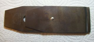 antique Bailey Tool Co. ,  wood plane cutter blade & cap iron,  pat.  Mar.  14,  1871 2