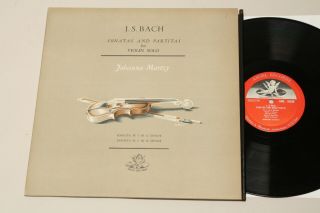 Johanna Martzy - Bach Sonatas & Partitas For Solo Violin - Lp Angel 35280 - Nm