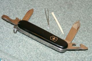 Victorinox Swiss Army Pocket Knife Officier Suisse 2 Blade 2.  5 " Blade