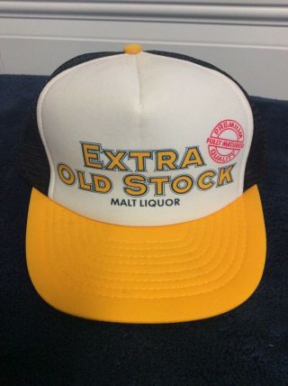 Vintage Extra Old Stock Beer Hat M/l.