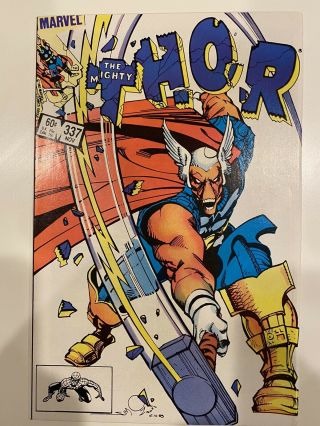 Thor 337 (nov 1983,  Marvel) First Beta Ray Bill.