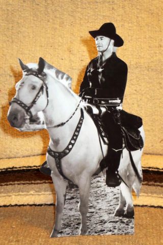 Hopalong Cassidy And Topper Tabletop Display Standee 10 " Tall