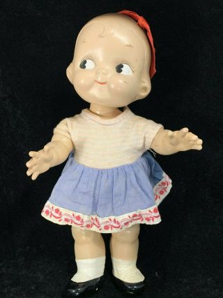 Vintage Campbell Kid - 12 " Composition Girl Doll With Clothes - Horsman