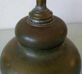 VTG BRONZE LAMP BASE SIGNED TIFFANY STUDIOS YORK D890 WITH T AND CO SYMBOL 3