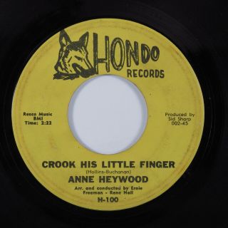Northern Soul 45 Anne Heywood Crook His Little Finger Hondo Hear