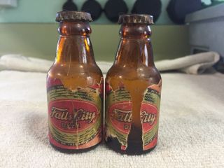 Vintage Falls City Beer Bottle Salt And Pepper Shakers